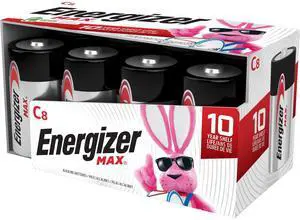 Energizer MAX C Batteries, Premium Alkaline C Cell Batteries (8 Battery Count) Energizer MAX C Batteries, Premium Alkaline C Cell Batteries (8 Battery Count)