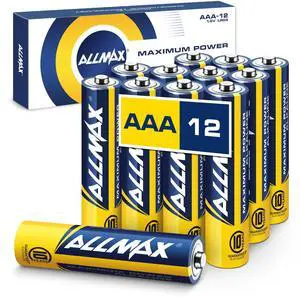 Allmax AAA Maximum Power Alkaline Batteries (12 Count) 1.5V Allmax AAA Maximum Power Alkaline Batteries (12 Count) 1.5V