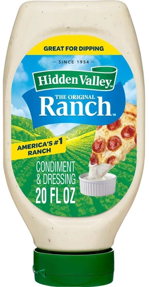 Hidden Valley Easy Squeeze Original Ranch Salad Dressing and Topping, 20 Ounce Bottle (Package May Vary) Hidden Valley Easy Squeeze Original Ranch Salad Dressing and Topping, 20 Ounce Bottle (Package May Vary)