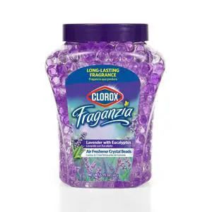 Clorox Fraganzia Crystal Beads Air Freshener, Lavender Eucalyptus, 12 Fl Oz Clorox Fraganzia Crystal Beads Air Freshener, Lavender Eucalyptus, 12 Fl Oz