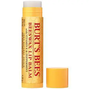 Burt's Bees 100% Natural Moisturizing Lip Balm, Original Beeswax with Vitamin E & Peppermint Oil, 0.15 Oz Burt's Bees 100% Natural Moisturizing Lip Balm, Original Beeswax with Vitamin E & Peppermint Oil, 0.15 Oz