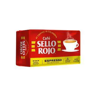 Sello Rojo Espresso Brick, Colombian Ground Coffee, 10 oz Sello Rojo Espresso Brick, Colombian Ground Coffee, 10 oz