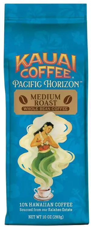 Kauai Coffee Whole Bean Coffee - Koloa Estate Medium Roast, 10 oz Bag Kauai Coffee Whole Bean Coffee - Koloa Estate Medium Roast, 10 oz Bag