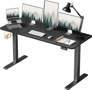 Furmax 55 Inches Electric Height Adjustable Standing Desk Home Office Desk Furmax 55 Inches Electric Height Adjustable Standing Desk Home Office Desk