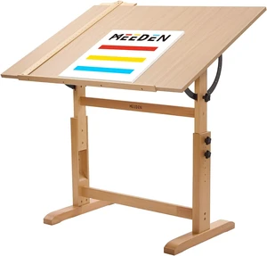 Extra-Large Wood Drafting Table: 42" x 30" Artist Drawing Table Desk - Painting Table with Adjustable Height & Angle - Art Table for Adults with Pencil Ledge for Sketching, Writing, Natural Extra-Large Wood Drafting Table: 42" x 30" Artist Drawing Table Desk - Painting Table with Adjustable Height & Angle - Art Table for Adults with Pencil Ledge for Sketching, Writing, Natural