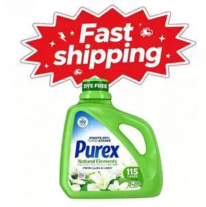 Purex Natural Elements Liquid Detergent, Fresh Lilies & Linen, 150 fl oz, 115 loads Purex Natural Elements Liquid Detergent, Fresh Lilies & Linen, 150 fl oz, 115 loads