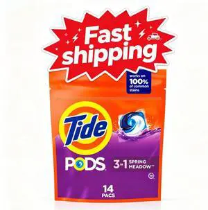 Tide PODs Laundry Detergent, 14 Count, Spring Meadow Scent, 3-in-1 Stain Remover, Odor Fighter, Color Protector, Concentrated Laundry Soap Pacs Tide PODs Laundry Detergent, 14 Count, Spring Meadow Scent, 3-in-1 Stain Remover, Odor Fighter, Color Protector, Concentrated Laundry Soap Pacs