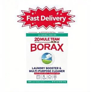 20 Mule Team All Natural Borax Laundry Detergent Booster & Multi-Purpose Household Cleaner, 65 Ounce 20 Mule Team All Natural Borax Laundry Detergent Booster & Multi-Purpose Household Cleaner, 65 Ounce
