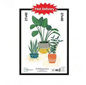 Mainstays 27x40 Picture Frame Black Flat Profile Wall Photo Frame Mainstays 27x40 Picture Frame Black Flat Profile Wall Photo Frame