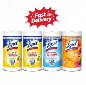 Lysol Disinfecting Wipes, All Purpose Cleaner, Multi Surface Antibacterial Cleaning Wipes, Cleaning Supplies, Lemon + Mango & Hibiscus + Crisp Linen Scent, 80 Count Each (Pack of 4) Lysol Disinfecting Wipes, All Purpose Cleaner, Multi Surface Antibacterial Cleaning Wipes, Cleaning Supplies, Lemon + Mango & Hibiscus + Crisp Linen Scent, 80 Count Each (Pack of 4)