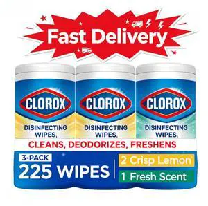 Clorox Disinfecting Cleaning Wipes Back to School Variety Pack, 75 Count, Pack of 3 Clorox Disinfecting Cleaning Wipes Back to School Variety Pack, 75 Count, Pack of 3