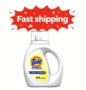 Tide Simply Liquid Laundry Detergent, Free & Sensitive, 84 fl oz, 64 Loads Tide Simply Liquid Laundry Detergent, Free & Sensitive, 84 fl oz, 64 Loads