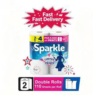 Sparkle Pick-a-Size Paper Towels, Limited Edition Summer Design, 2 Double Roll Sparkle Pick-a-Size Paper Towels, Limited Edition Summer Design, 2 Double Roll