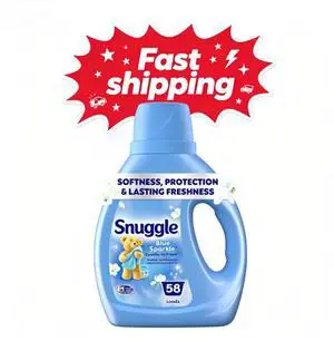 Snuggle Liquid Fabric Softener, Cuddle-Up Fresh Blue Sparkle, 39.4 oz, 58 Loads Snuggle Liquid Fabric Softener, Cuddle-Up Fresh Blue Sparkle, 39.4 oz, 58 Loads