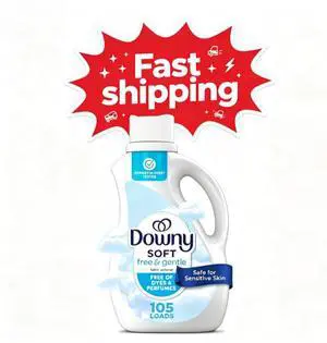 Downy Free & Gentle Fabric Softener, 77 fl oz, 105 Loads, Hypoallergenic Downy Free & Gentle Fabric Softener, 77 fl oz, 105 Loads, Hypoallergenic