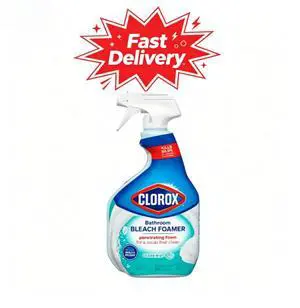 Clorox Bleach Foamer Bathroom and Shower Cleaner Spray, Ocean Mist, 30 fl oz Clorox Bleach Foamer Bathroom and Shower Cleaner Spray, Ocean Mist, 30 fl oz
