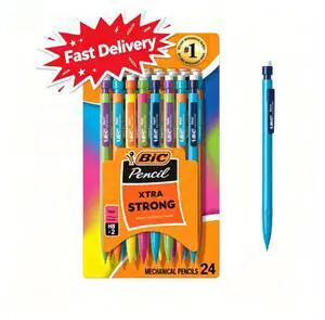 BIC Xtra Strong Mechanical Pencils, No. 2, Back to School Supplies, 0.9 mm, 24-Count BIC Xtra Strong Mechanical Pencils, No. 2, Back to School Supplies, 0.9 mm, 24-Count