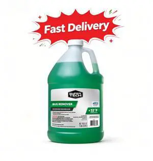 Super Tech Bug Remover with Rain Repeller Green Windshield Washer Fluid 1 Gallon Super Tech Bug Remover with Rain Repeller Green Windshield Washer Fluid 1 Gallon