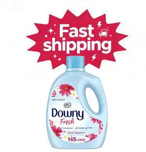 Downy Fresh Non-Concentrated Liquid Fabric Softener, Sweet Summer Scent, 125 fl oz, 145 Loads Downy Fresh Non-Concentrated Liquid Fabric Softener, Sweet Summer Scent, 125 fl oz, 145 Loads
