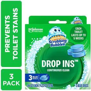 Scrubbing Bubbles Toilet Tablets, Continuous Clean Toilet Drop Ins, 3 Count Scrubbing Bubbles Toilet Tablets, Continuous Clean Toilet Drop Ins, 3 Count