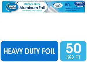 Great Value Heavy Duty Aluminum Foil, 50 sq ft Great Value Heavy Duty Aluminum Foil, 50 sq ft