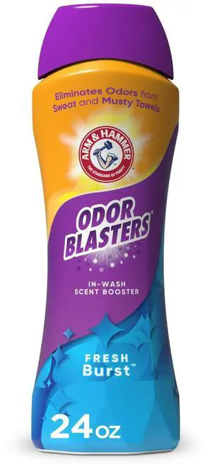 ARM & HAMMER Odor Blasters Fresh Burst In-Wash Laundry Scent Booster, 24 oz Bottle ARM & HAMMER Odor Blasters Fresh Burst In-Wash Laundry Scent Booster, 24 oz Bottle