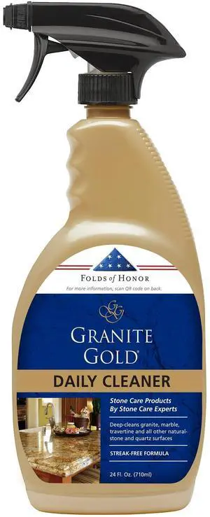 Granite Gold Daily Cleaner for Granite, Marble, Quartz and More, Spray Bottle, 24 fl oz Granite Gold Daily Cleaner for Granite, Marble, Quartz and More, Spray Bottle, 24 fl oz