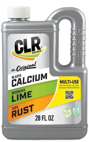 CLR Calcium Lime and Rust Remover, Multi-Use Household Cleaner, EPA Safer Choice, 28 oz CLR Calcium Lime and Rust Remover, Multi-Use Household Cleaner, EPA Safer Choice, 28 oz