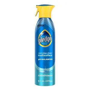 Pledge pH-Balanced Multisurface Spray, Everyday Cleaner, Rainshower Scent, 9.7oz Pledge pH-Balanced Multisurface Spray, Everyday Cleaner, Rainshower Scent, 9.7oz