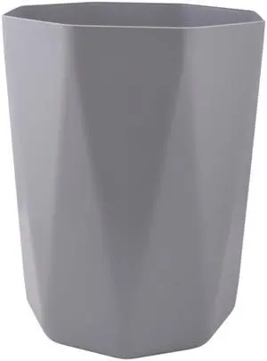 Mainstays 5 gal Gray Geometric Bathroom Wastebasket, Open Top, Polypropylene Plastic Mainstays 5 gal Gray Geometric Bathroom Wastebasket, Open Top, Polypropylene Plastic