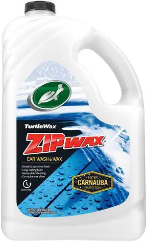 Turtle Wax 53870 Zip Wax Quick and Easy Car Wash and Wax, 100 oz Turtle Wax 53870 Zip Wax Quick and Easy Car Wash and Wax, 100 oz