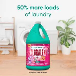 Cloralen No-Splash Liquid Scented Bleach, All Purpose Cleaner - Floral Scent, 121 fl oz Cloralen No-Splash Liquid Scented Bleach, All Purpose Cleaner - Floral Scent, 121 fl oz