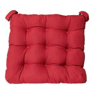 Mainstays Textured Chair Seat Pad (Chair Cushion), Red Color, 1-Piece, 15.5" x 16" Mainstays Textured Chair Seat Pad (Chair Cushion), Red Color, 1-Piece, 15.5" x 16"