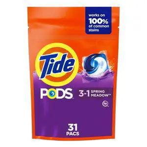 Tide PODS Liquid Laundry Detergent Packs, Spring Meadow Scent, 31 Count Tide PODS Liquid Laundry Detergent Packs, Spring Meadow Scent, 31 Count