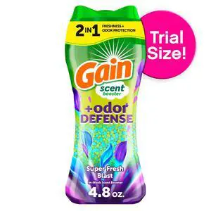 Gain Laundry Scent Beads, Odor Defense 2-in-1 In-Wash Scent Booster, Super Fresh Blast Scent, 4.8 oz Gain Laundry Scent Beads, Odor Defense 2-in-1 In-Wash Scent Booster, Super Fresh Blast Scent, 4.8 oz