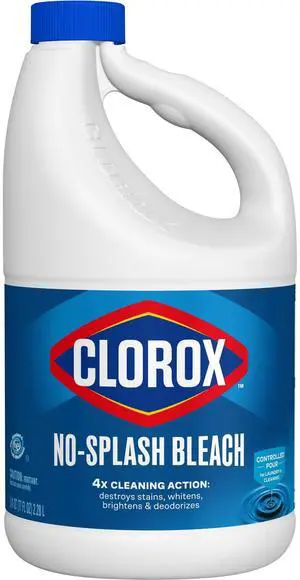 Clorox No Splash Bleach, 77 fl oz Clorox No Splash Bleach, 77 fl oz