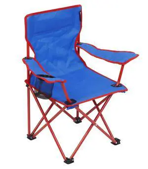 Ozark Trail Kids Quad Camp Chair with Cupholder, Blue Ozark Trail Kids Quad Camp Chair with Cupholder, Blue