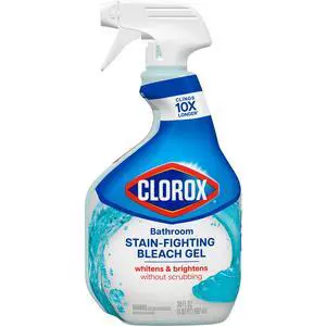 Clorox Bathroom Bleach Gel and Shower Cleaner Spray, 30 oz Clorox Bathroom Bleach Gel and Shower Cleaner Spray, 30 oz