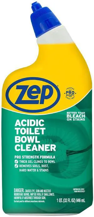 Zep Acidic Toilet Bowl Stain Eraser, Wintergreen Scent, 32 fl oz Zep Acidic Toilet Bowl Stain Eraser, Wintergreen Scent, 32 fl oz