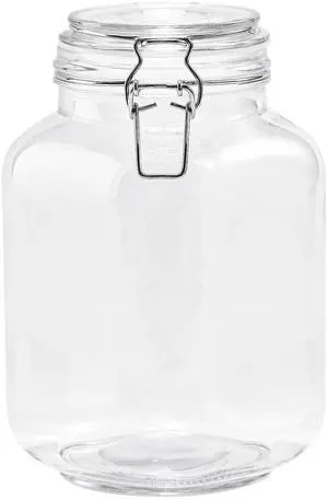 Mainstays 67 oz Glass Airtight Food Storage Jar Canister with Locking Lid, Kitchen Pantry Storage Container for Dry Food, Coffee, Sugar and Pantry Organization Mainstays 67 oz Glass Airtight Food Storage Jar Canister with Locking Lid, Kitchen Pantry Storage Container for Dry Food, Coffee, Sugar and Pantry Organization