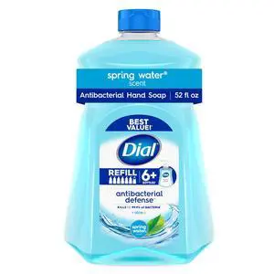Dial Antibacterial Defense Spring Water Liquid Hand Soap Refill, 52 fl oz Dial Antibacterial Defense Spring Water Liquid Hand Soap Refill, 52 fl oz