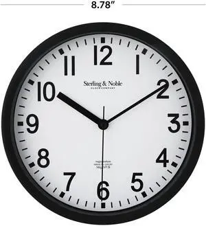 Mainstays Basic Indoor 8.78" Black Analog Round Wall Clock Mainstays Basic Indoor 8.78" Black Analog Round Wall Clock