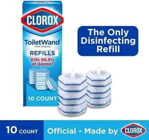 Clorox ToiletWand Toilet Cleaning Refills, Disinfecting Scrubbing Pads, 10 Count Clorox ToiletWand Toilet Cleaning Refills, Disinfecting Scrubbing Pads, 10 Count