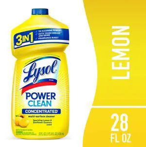 Lysol All Purpose Cleaner, Multi-Surface Disinfectant Floor Cleaner for Mopping Solution, for Bathroom & Kitchen, Lemon & Sunflower, 28 fl oz Lysol All Purpose Cleaner, Multi-Surface Disinfectant Floor Cleaner for Mopping Solution, for Bathroom & Kitchen, Lemon & Sunflower, 28 fl oz
