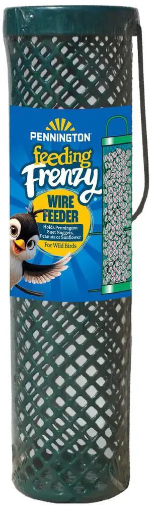 Pennington Feeding Frenzy Suet Nugget, Wire Wild Bird Feeder 11 Inch x 3 Inch x 3 Inch Pennington Feeding Frenzy Suet Nugget, Wire Wild Bird Feeder 11 Inch x 3 Inch x 3 Inch