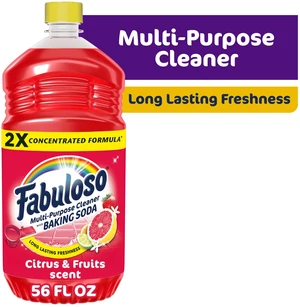 Fabuloso 2X Multi-Purpose Cleaner with Baking Soda, Citrus and Fruits Scent, 56 fl oz Fabuloso 2X Multi-Purpose Cleaner with Baking Soda, Citrus and Fruits Scent, 56 fl oz
