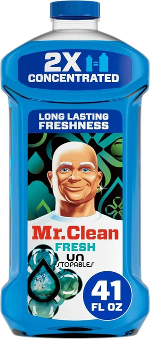Mr. Clean 2X Concentrated Multi Surface Cleaner with Unstopables Fresh Scent 41 fl oz Mr. Clean 2X Concentrated Multi Surface Cleaner with Unstopables Fresh Scent 41 fl oz