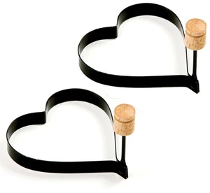 Norpro Nonstick Heart Pancake/Egg Rings, Set of 2 Norpro Nonstick Heart Pancake/Egg Rings, Set of 2