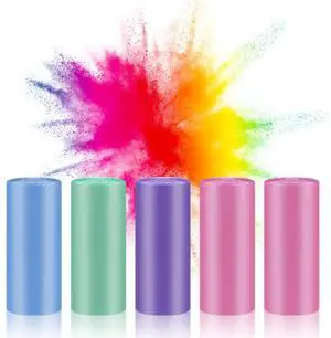 100 Count 4 Gallon Small Trash Bags - 5 Rolls Colored Trash Can Liners for Office Bedroom Bathroom 100 Count 4 Gallon Small Trash Bags - 5 Rolls Colored Trash Can Liners for Office Bedroom Bathroom