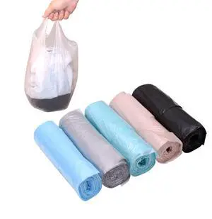 4 Gallon Bathroom Trash Bags with Small Handles, 5 Rolls/100 Counts, Colorful Portable Rubbish Bags for Office and Bathroom Wastebasket (Mixed) 4 Gallon Bathroom Trash Bags with Small Handles, 5 Rolls/100 Counts, Colorful Portable Rubbish Bags for Office and Bathroom Wastebasket (Mixed)